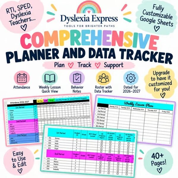 Comprehensive Planner and Data Tracker cover